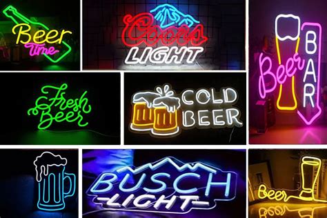 Image result for Neon Beer Signs