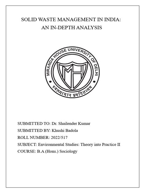 Image result for Waste Management Analysis Report India