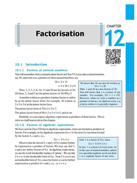 Image result for Factorisation Class 8 Book