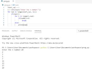 Image result for Prime Number Program in Python Print 1 to 100