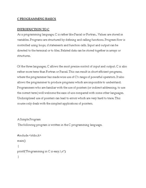 Toradh íomhá ar C Programming Notes for B Tech