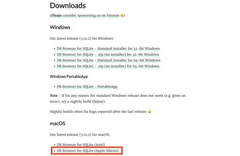 SQLite Web Interface に対する画像結果