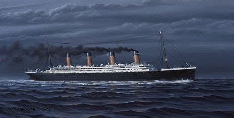 Image result for Ken Marschall Titanic Stern