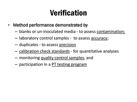 Image result for Verification Test Method