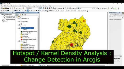 Kernel Density Estimation QGIS Layout に対する画像結果