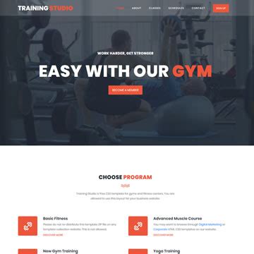 Toradh íomhá ar Free HTML Template for Interactive Training Program
