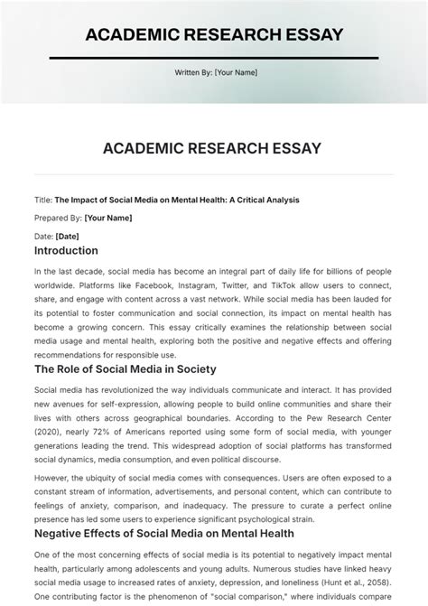 Image result for Academic Essay Example