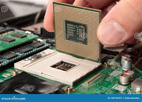 Toradh íomhá ar Computer Processor Motherboard