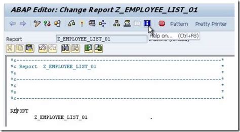 A Full ABAP Program に対する画像結果