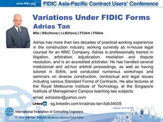 Toradh íomhá ar Variations FIDIC