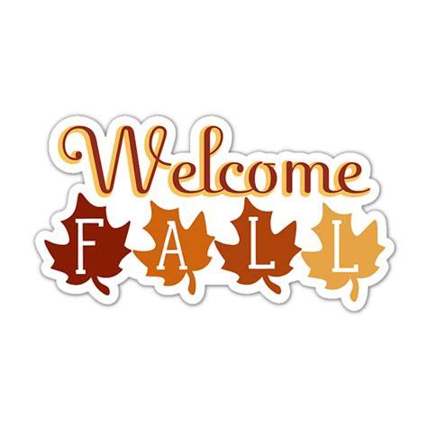 Toradh íomhá ar Fall Stickers in a Line