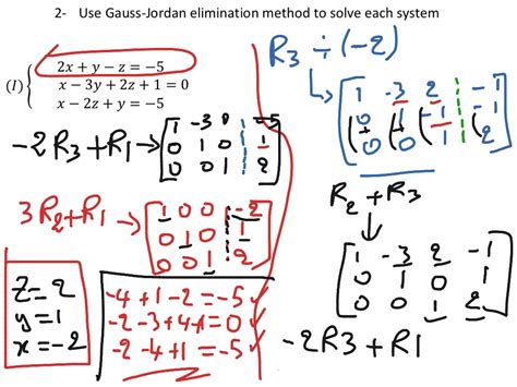 Toradh íomhá ar Calculating Gaussian Elimination