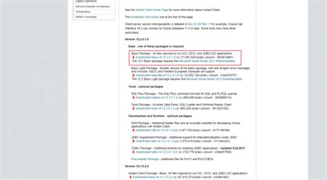 Afbeeldingsresultaten voor Instant Client ODBC 64-Bit