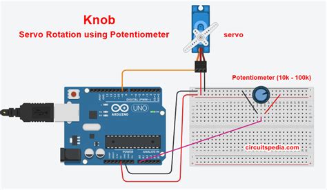Potentiometer Servo Motor Interface with Arduino に対する画像結果