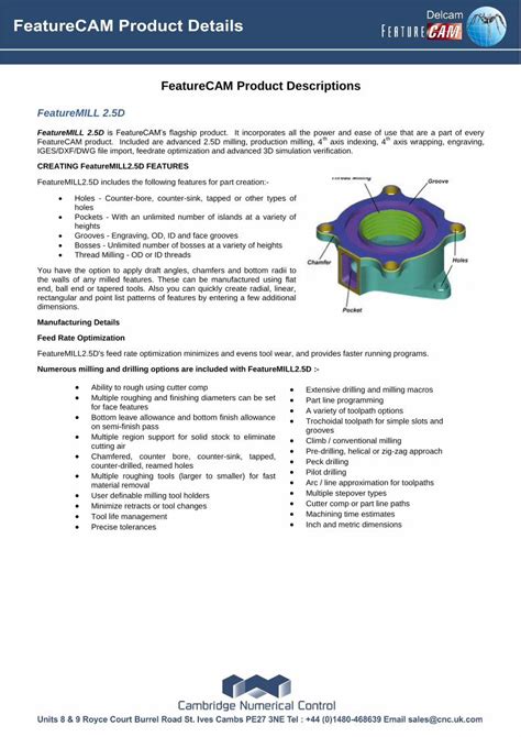 Toradh íomhá ar FeatureCAM Milling