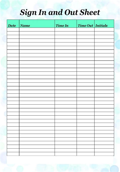 File Sign Out Sheet に対する画像結果