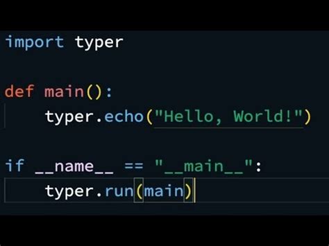 Image result for Typer CLI in Python