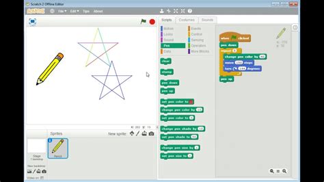 Toradh íomhá ar Draw the Scratch Programming