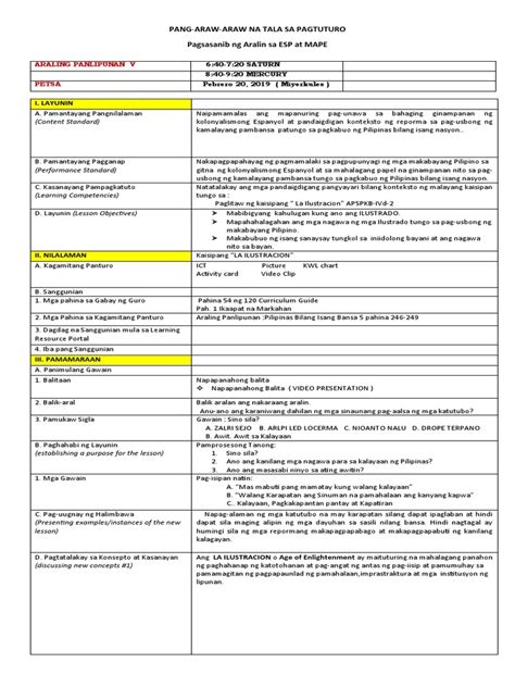 Image result for Sample Copy of Lesson Plan