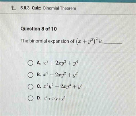 Simple Question Binomial Expansion に対する画像結果
