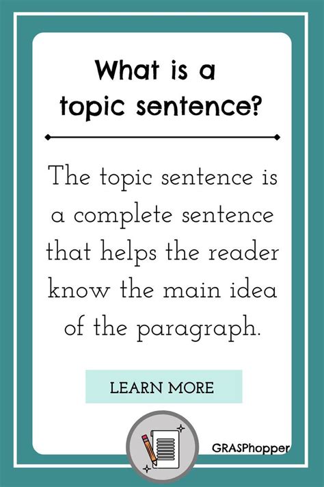Image result for Topic Sentence Examples Paragraph