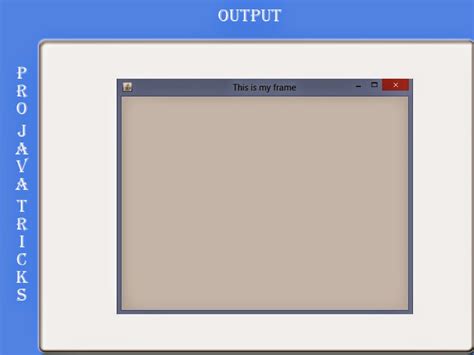 How to Clear a J Frame Java に対する画像結果