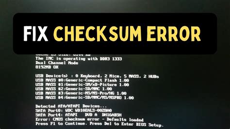 Toradh íomhá ar Checksum Error Question