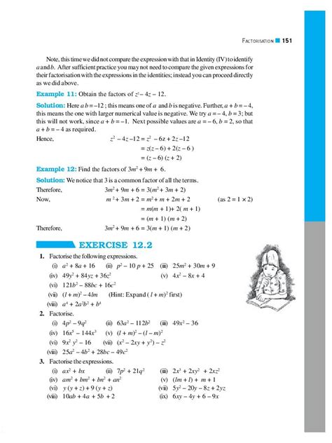 Image result for Factorisation Class 8 Book