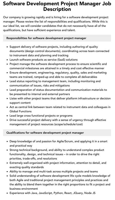 Toradh íomhá ar Software Developer Project Manager