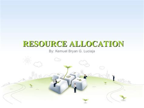 Image result for Allocation of Resources Examples