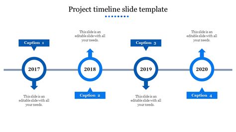 Best Project Timeline Slide Template Presentation 4-Node