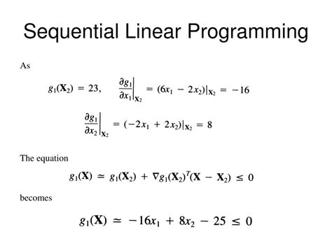 Toradh íomhá ar Sequential Linear Programming