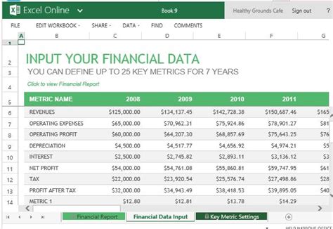 Annual Financial Report Template For Excel Online