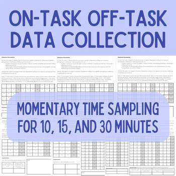 Toradh íomhá ar Time On Task Data Sheet
