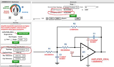 Image result for Op-Amp Fileter Design Software