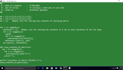 Image result for Python Multiply 2 Matrices