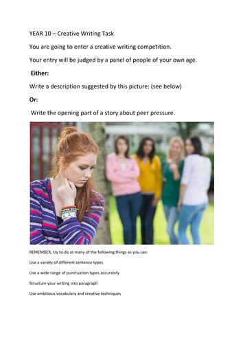 Afbeeldingsresultaten voor English Language Creative Writing Examples