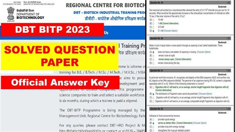 Image result for DBT 2019 Question Paper