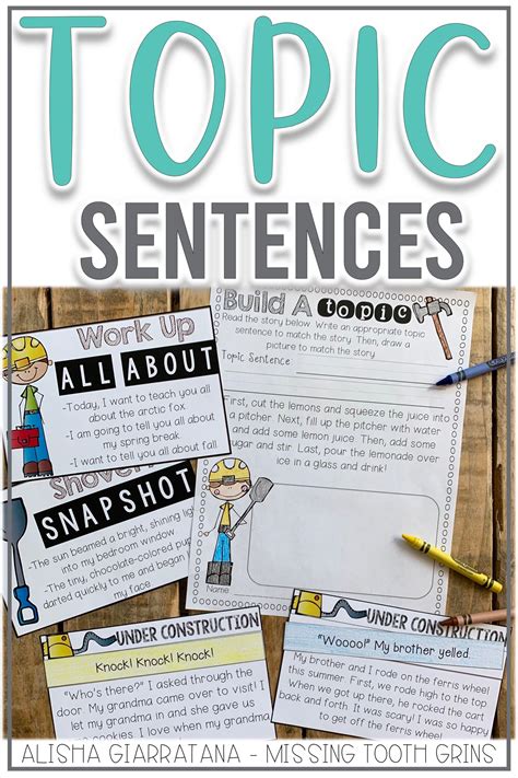 Image result for Topic Sentence Writing Practice