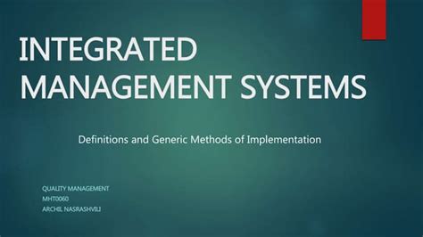 Image result for Integrated Management System Examples