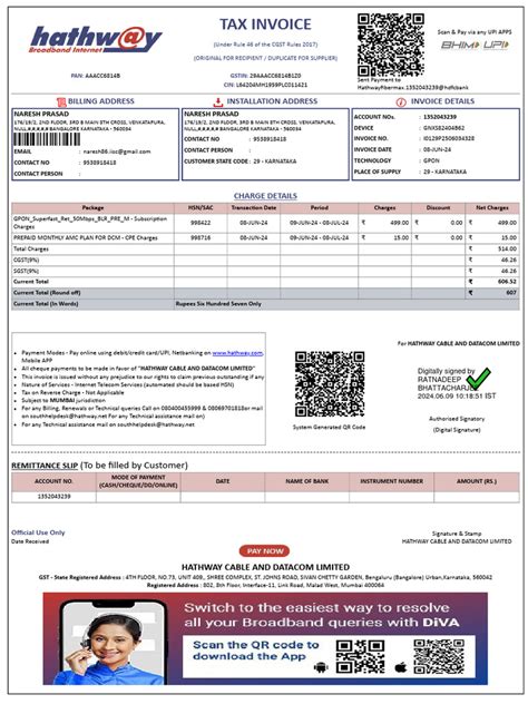 Image result for Smart Internet Bill Format