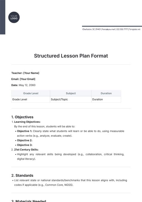 Toradh íomhá ar Preparation of Lesson Plan Format