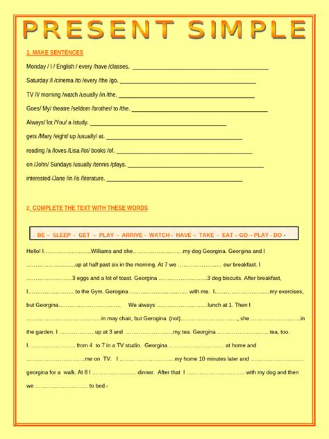 Image result for Present Simple Fun Activities