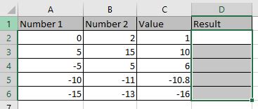 Image result for Find Value Between Two Numbers Excel