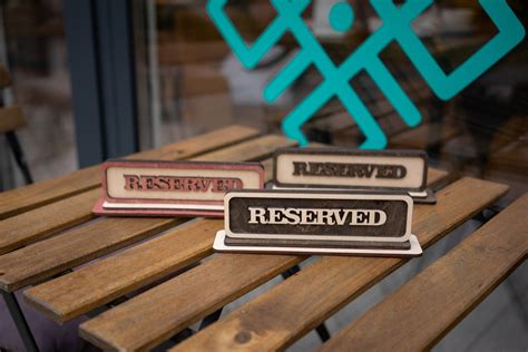 Image result for Table Reserved Rustic Table Sign