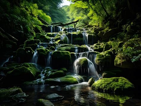 Image result for Nature Forest Waterfall