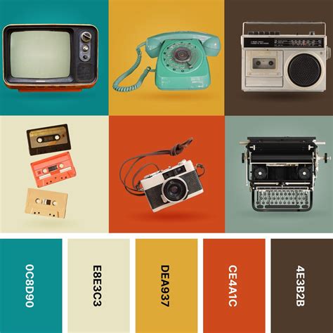 31 Retro Color Palettes for Throwback Designs - Color Meanings ...