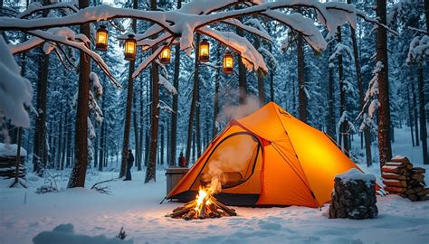 Toradh íomhá ar Camping in Snow