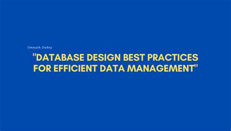 Image result for Database Best Practices Design