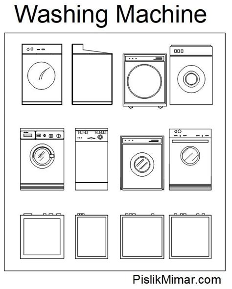 Afbeeldingsresultaten voor Washing Machine AutoCAD Icon